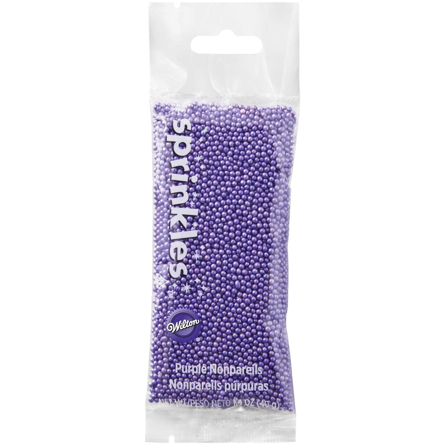 WILTON 710-4090 Gragea En Bolitas Moradas Decoracion 40g