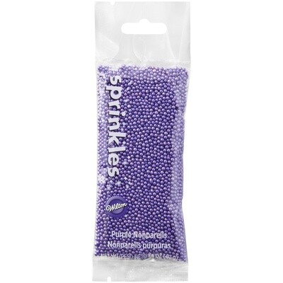 WILTON 710-4090 Gragea En Bolitas Moradas Decoracion 40g