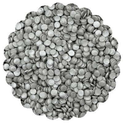 OTS000255-100 Confeti Redondo Plata 100g