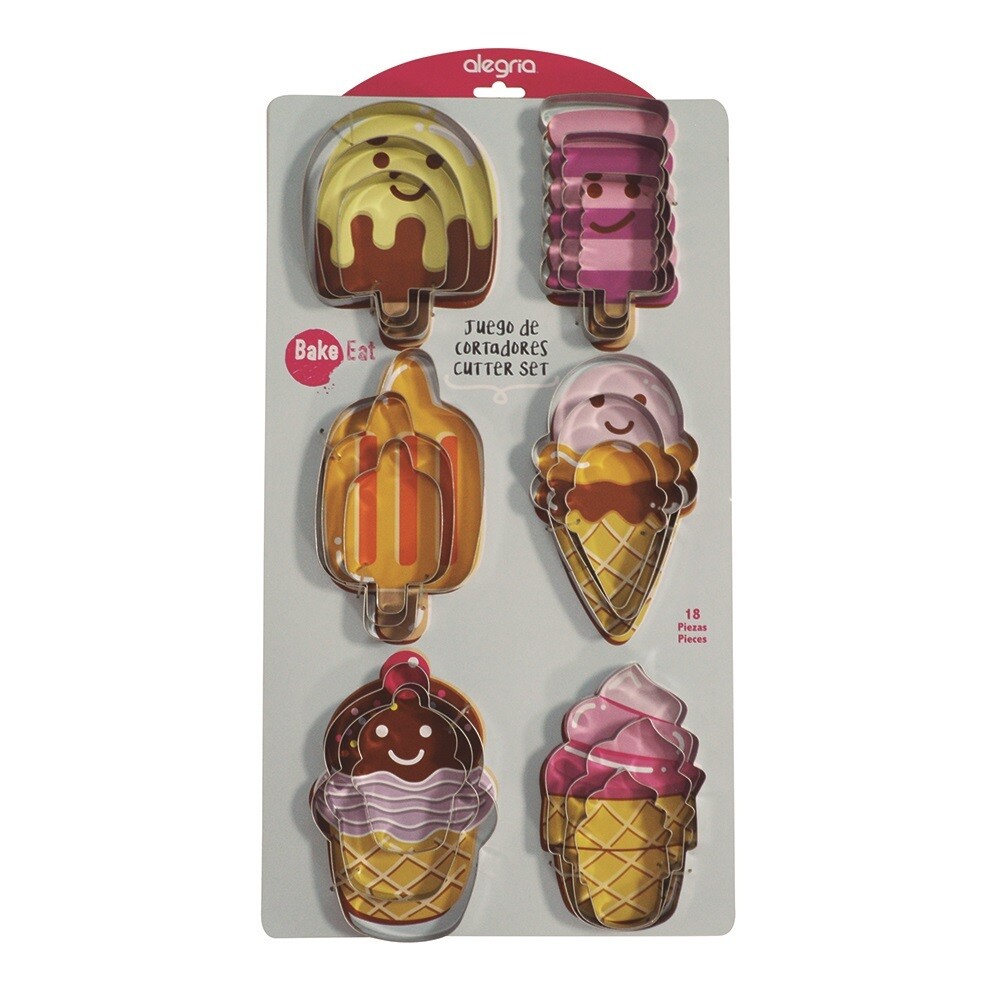 CTR000622 Juego Cortador De Paletas De Helado 18pzas