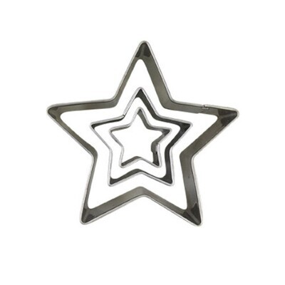 4-2361 Juego Cortador Metal Estrella 3pzas