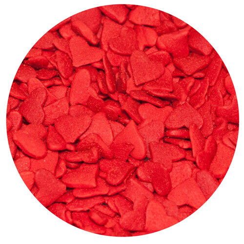 30630154-25 Confeti Corazones Rojos Mediano 25 Grs