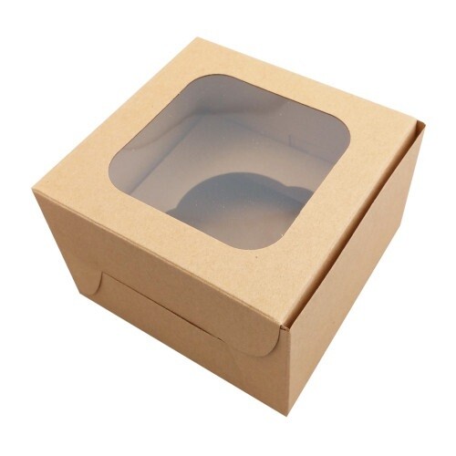 PPR000993 Caja Carton Natural Capacillo Para Cupcake