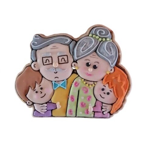 C-AN Cortador Abuelitos Con Nietos
