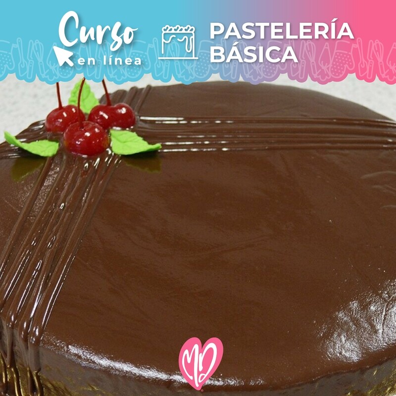 Curso EN LINEA - Pastel rosa negra, enjugado de piña y pastel de 3 leches