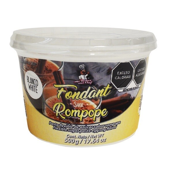 MA BAKER&CHEF FOPA10-500 Fondant Blanco Sabor Rompope 500 Grs