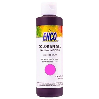 ENCO 2991-250 Colorante en gel Morado Neon 250 gr ENCO
