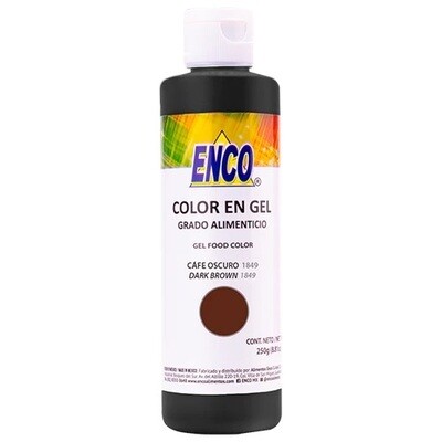 ENCO 1849-250 Colorante en gel Cafe Oscuro 250 gr