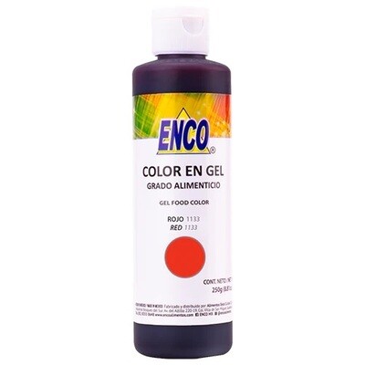 ENCO 1133-250 Colorante en gel Rojo 250 gr
