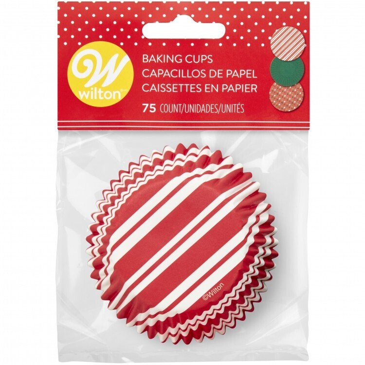 WILTON 415-0-0666 Capacillos Estandar Navidad 75 piezas