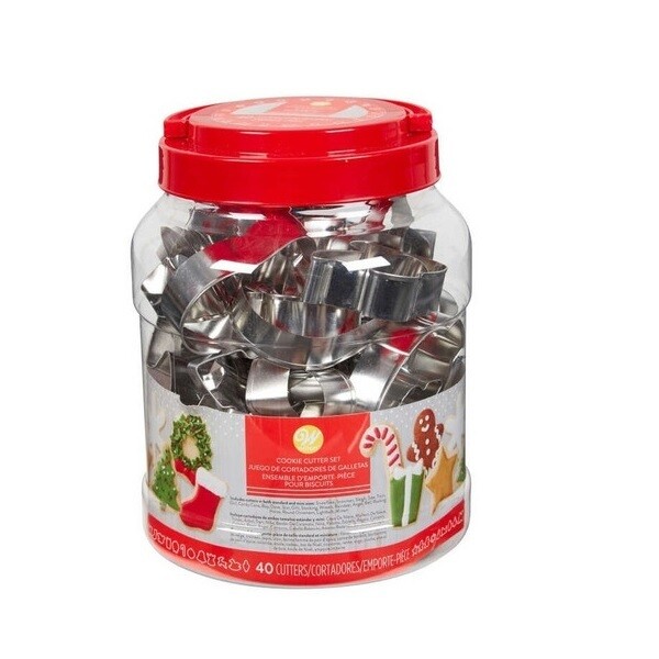 WILTON 2308-0-0227 Set de Cortadores Galleta  40 Piezas Navidad