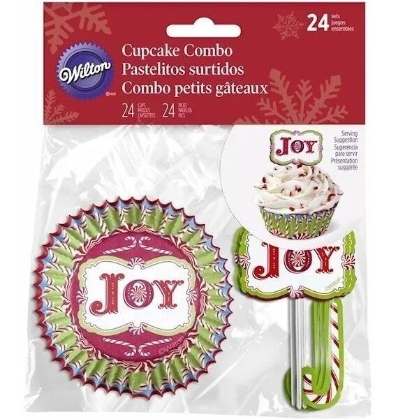 WILTON 415-5391  Capacillo Combo Dulce De Menta Navidad