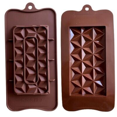 13304934 Molde Silicon Barra Chocolate 3D