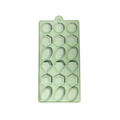 13305102 Molde Silicon Chocolate Diamantes