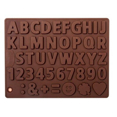 13304942 Molde Silicon Abecedario Numeros y Letras
