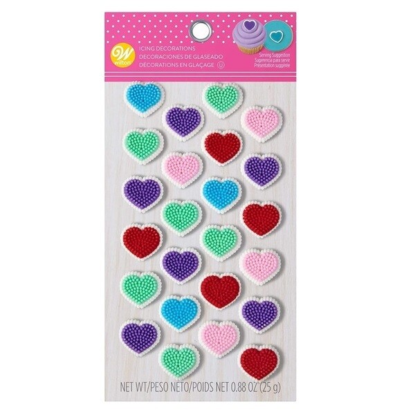 WILTON 710-1922 Figura Azucar Corazon San Valentin 24pz