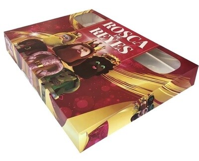 0223 Caja para Rosca de Reyes Chica Tradicional 48 x 34 x 8 cm