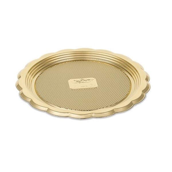 014008150 Mini Plato Para Pastel  Dorado 15 cm