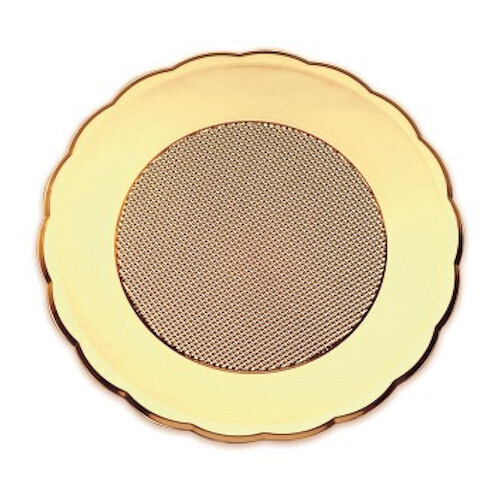 021008320 Plato Plastico Dorado 32 cm 021008320 Plato Plastico Dorado 32 cm