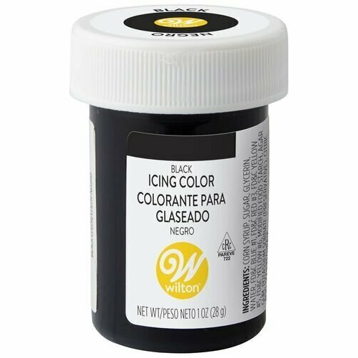 WILTON 04-0-0037 Color en Pasta Negro