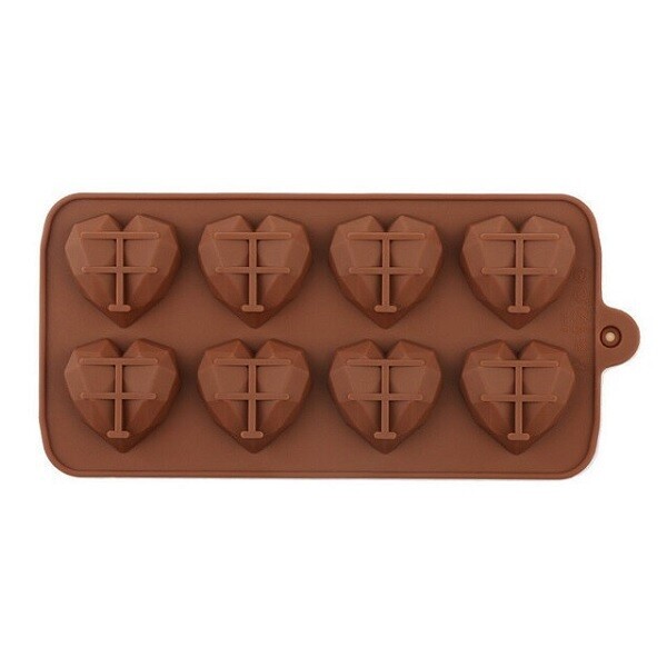 13304720 Molde Silicon Corazones 8 Cavidades