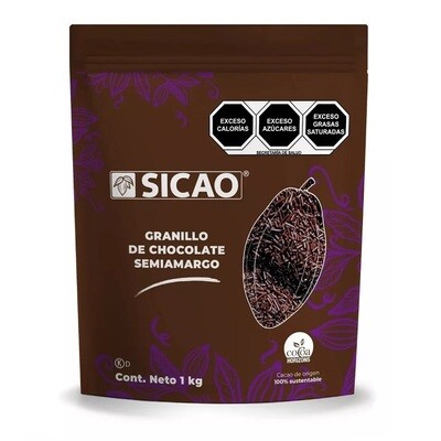 SICAO 70404-1000 Granillo De Chocolate Semiamargo 1kg