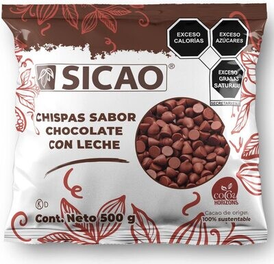 SICAO 2022-500 Cobertura Sabor Chocolate De Leche Chispas 500g