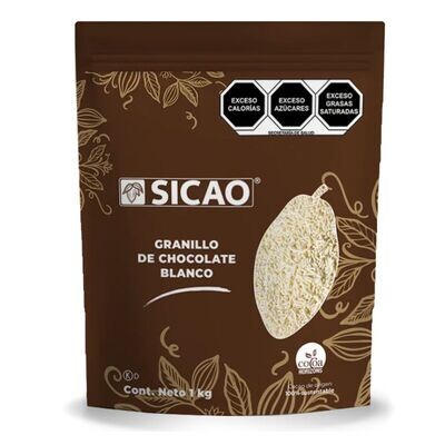 SICAO 70604-1000 Granillo De Chocolate Blanco 1kg