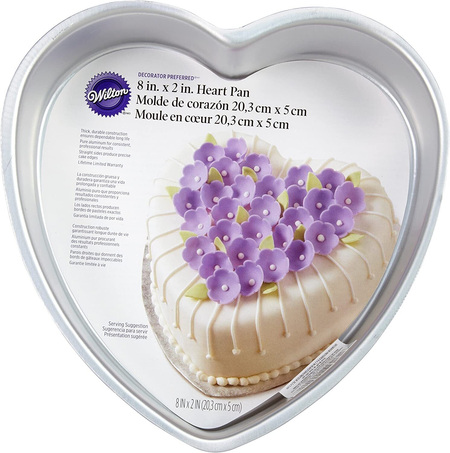 WILTON 2105-601 Molde Pastel De Corazon 8"