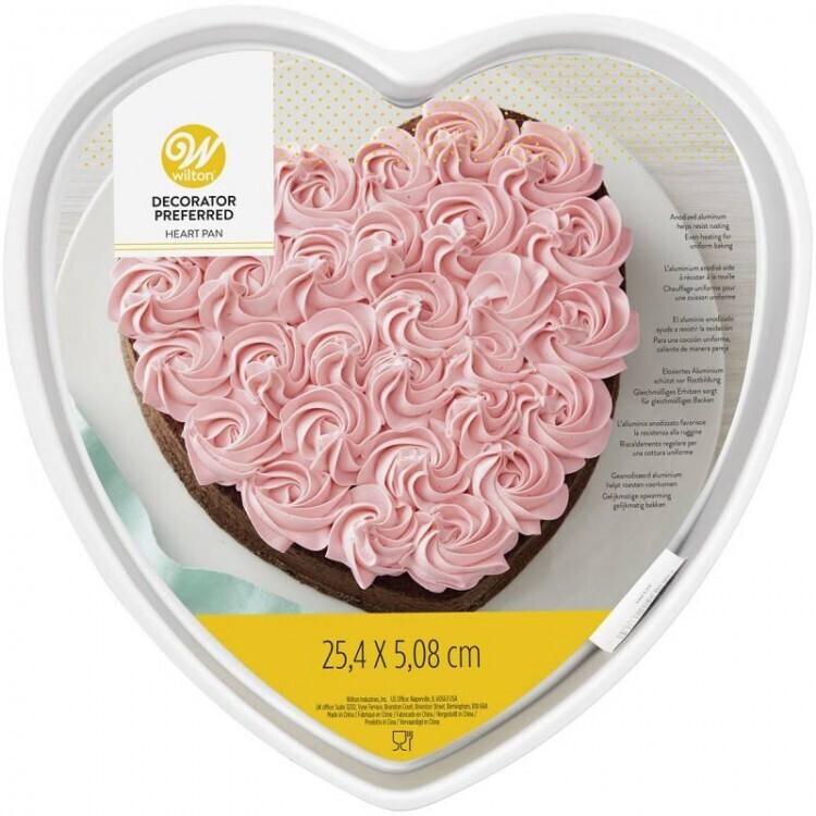 WILTON 2105-602 Molde Pastel De Corazon 10"