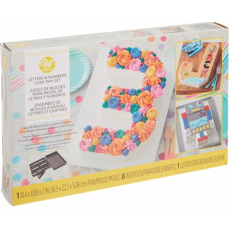 WILTON 03-3116 Molde Pastel Creador Numeros Y Letras