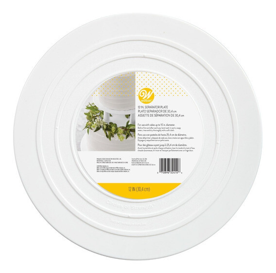 WILTON 302-4104 Plato Redondo Decorado 12 pulg