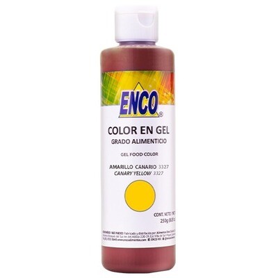 ENCO 3327-250 Color Gel Amarillo Canario 250 Grs