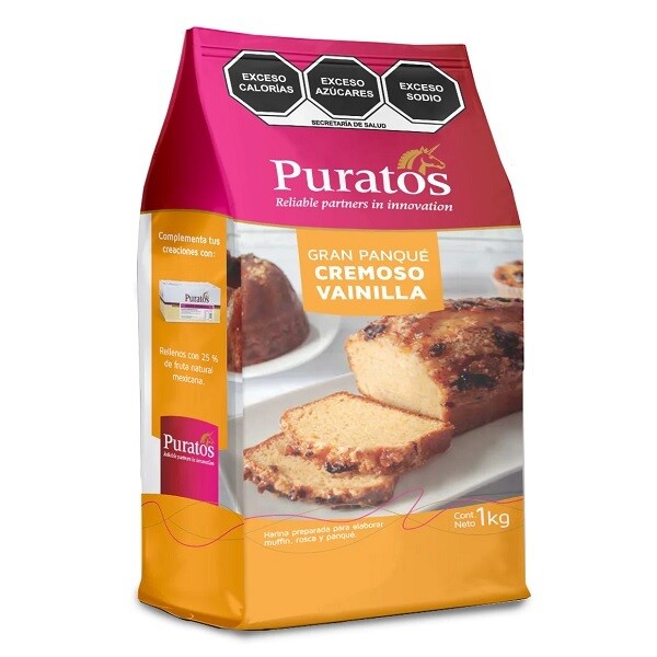 PURATOS 4013318 Mezcla Gran Panque Cremoso Vainilla 1kg