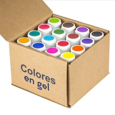 ENCO PT-920001 Kit 16 Colores En Gel Enco 40 G