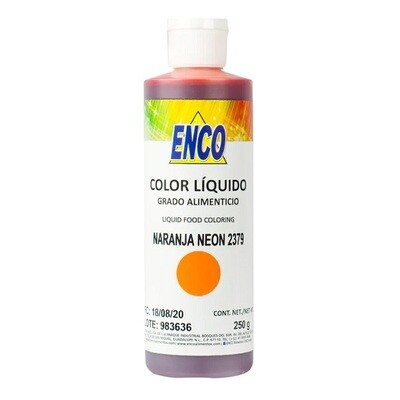 ENCO 2379-250 Color Liquido Naranja Neon 250 Grs