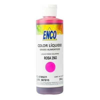 ENCO 2563-250 Color Liquido Rosa 250 Grs