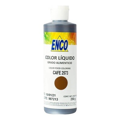 ENCO 2540-250 Color Liquido Cafe 250 Grs