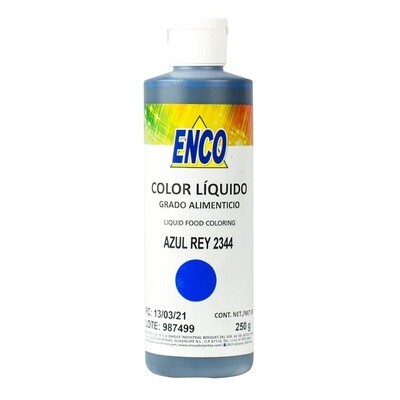 ENCO 2344-250 Color Liquido Azul Rey 250 Grs