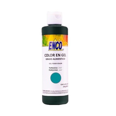 ENCO 2447-250 Color Gel Turquesa 250 Gr