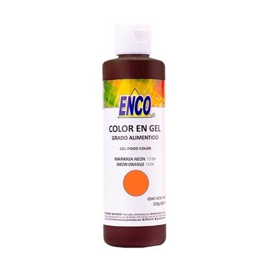 ENCO 1539-250 Color Gel Naranja Neon 250 Grs