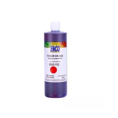 ENCO 1133-500 Colorante en gel Rojo 500 gr