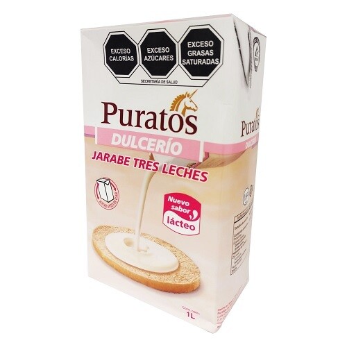 PURATOS 4020532 Dulcerio Jarabe de 3 Leches  Lacteo 1L