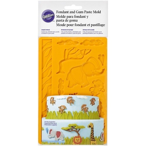 WILTON 409-2558 Placa Silicon Animales de la Jungla