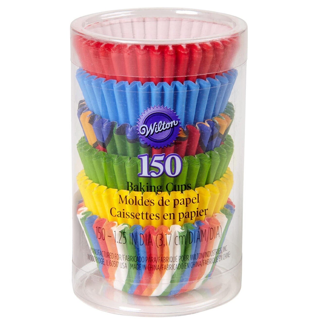 WILTON 415-2187 Capacillos Mini Color Primario 150pzas