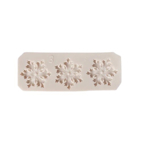 T-1305 Molde Silicon Copo de Nieve Navidad