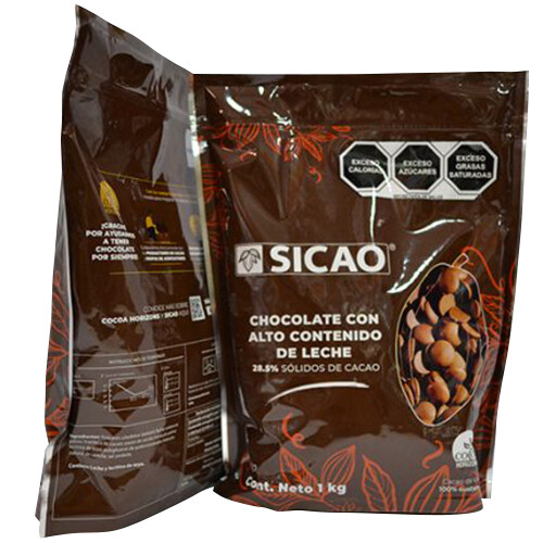 SICAO 71402-1000 Chocolate Alto Contenido Leche 28.5% Cacao 1kg