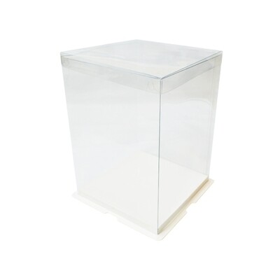 H6-3 Caja Acetato Transparente 21.6 x 21.6 x 31 cm.