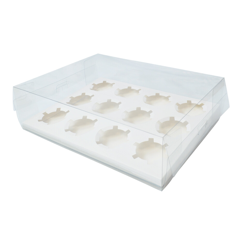 H12 Caja Para Cupcake 12 Cavidades 35 x 26 x 14 cm