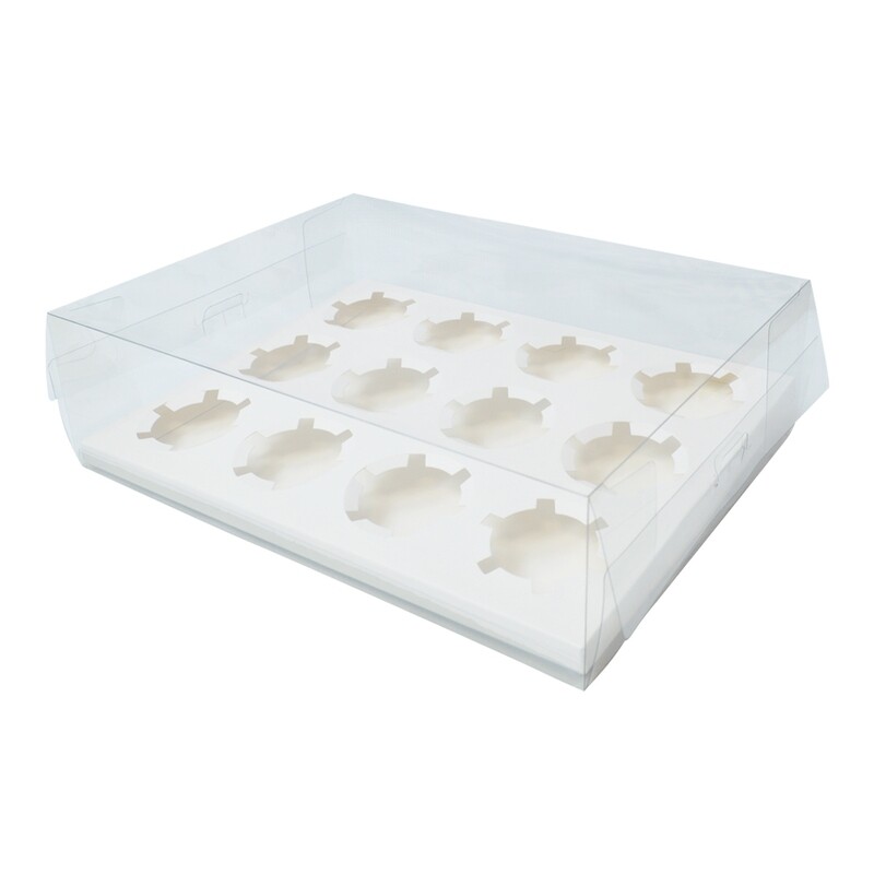 H12 Caja Para Cupcake 12 Cavidades 35 x 26 x 14 cm